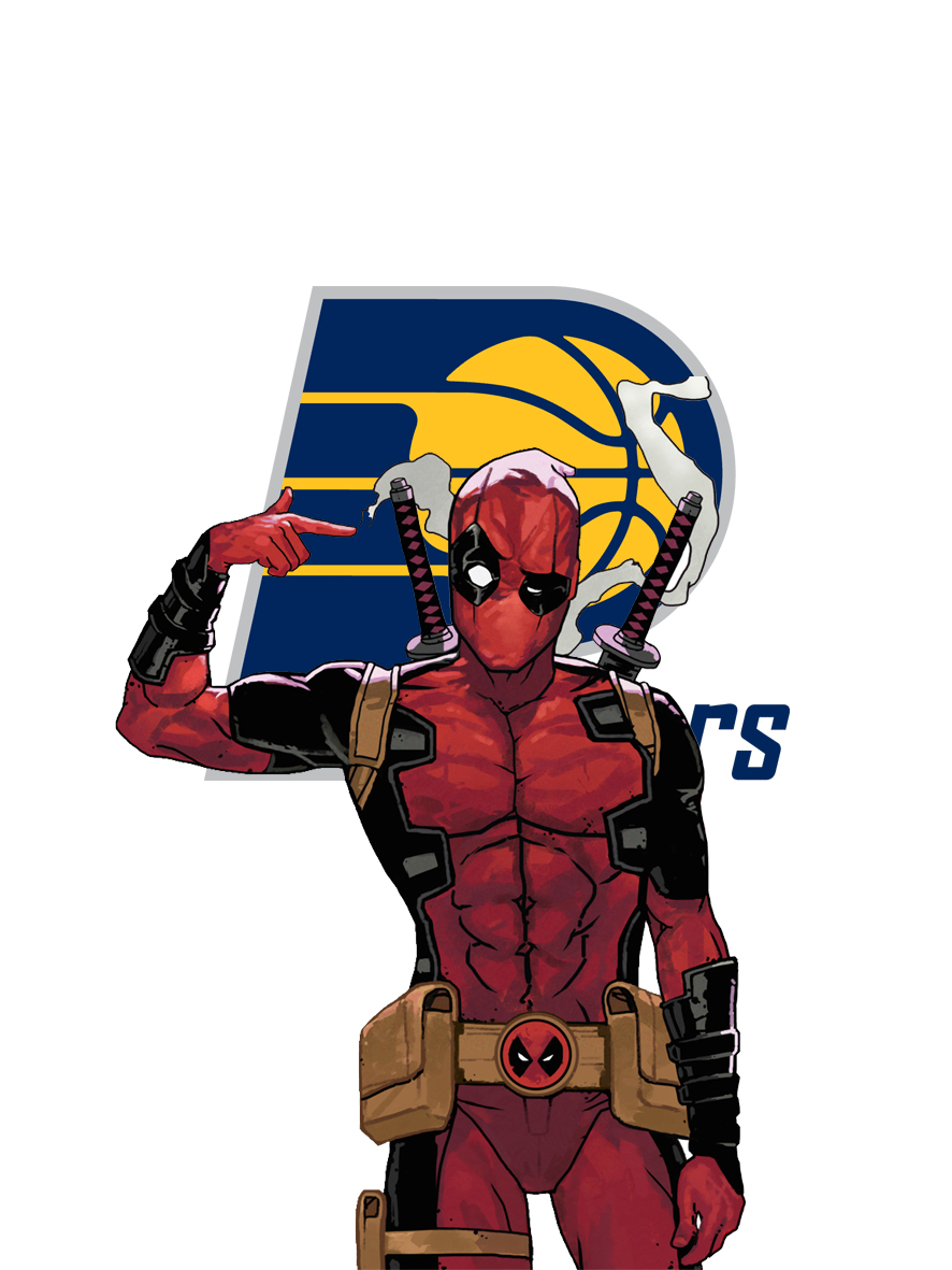 Indiana Pacers Deadpool Logo vinyl decal